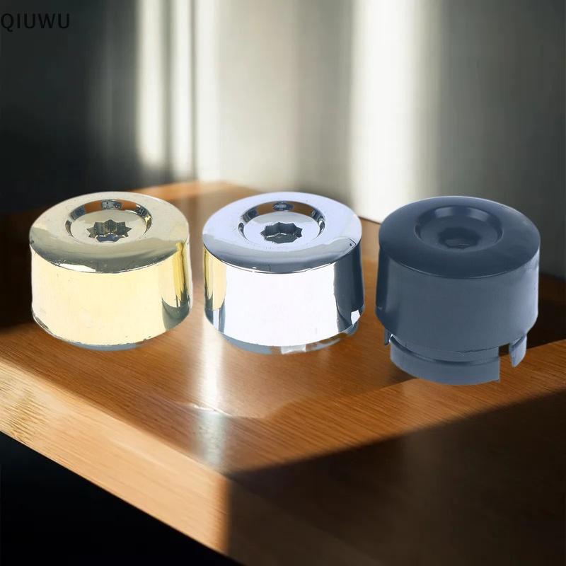 QIUWU 5 Chiếc 7L6 601 173A 2ZZ Chrome Bánh Xe Lug Bu Lông Đai Ốc Nắp Nhựa ABS Với Ba Chrome Hoàn Thi