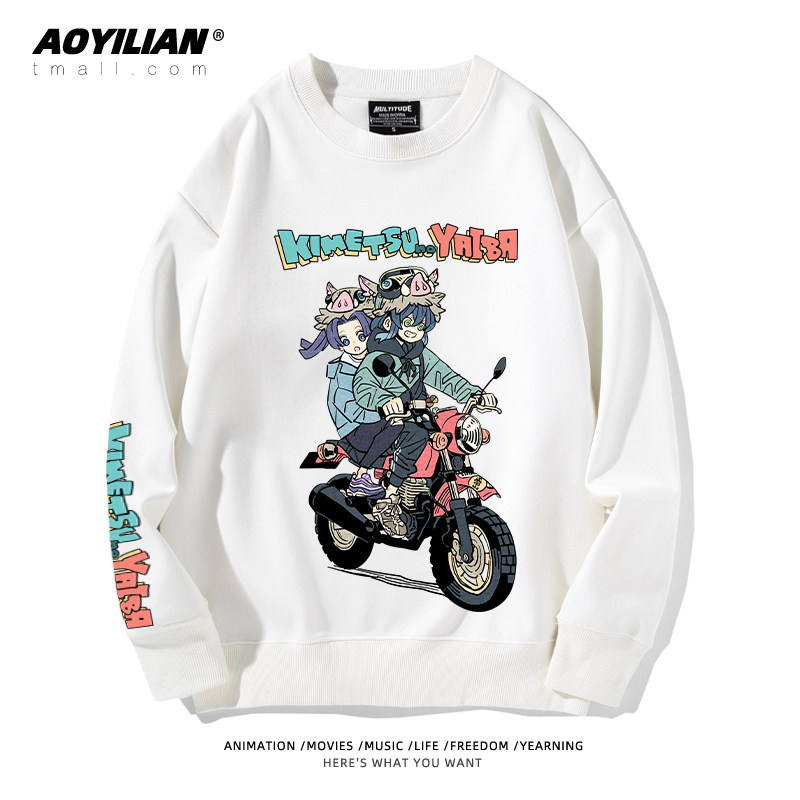 Ghostblade Đồng Thương Hiệu Infinity Train Cổ Tròn Áo Anime Izunosuke In Hình Thu Đông Thời Trang Na