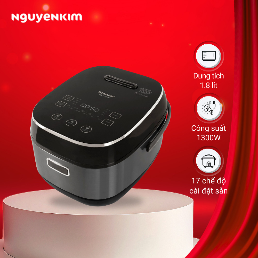 Nồi cơm điện cao tần Sharp 1.8 lít KS-IH191V-BK