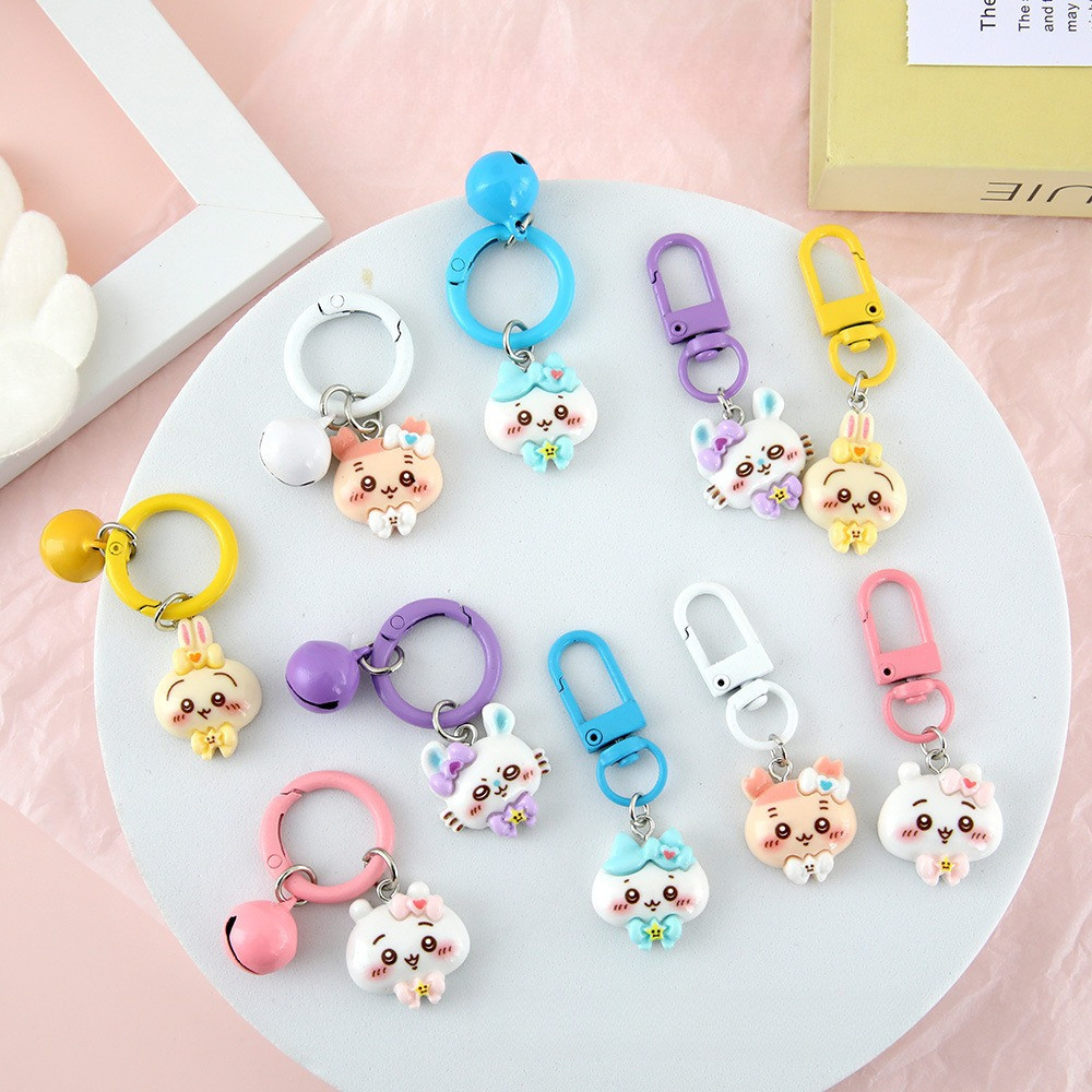 Shikawa Móc Khóa Hình Nơ Dễ Thương Họa Tiết Hoạt Hình Quà Tặng