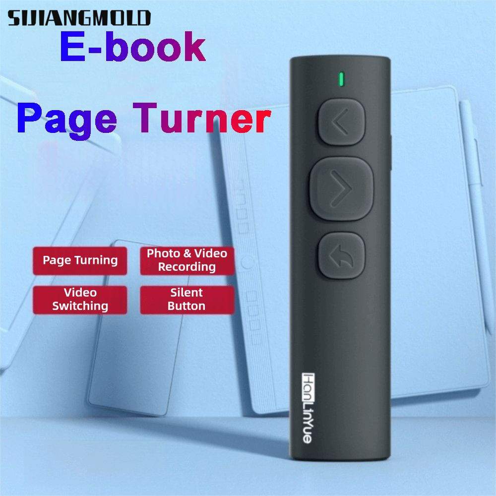 SIJIANGMOLD BT Page Turner, PPT Page Turning Chụp ảnh và ghi Video Đầu đọc sách điện tử, Video ngắn 