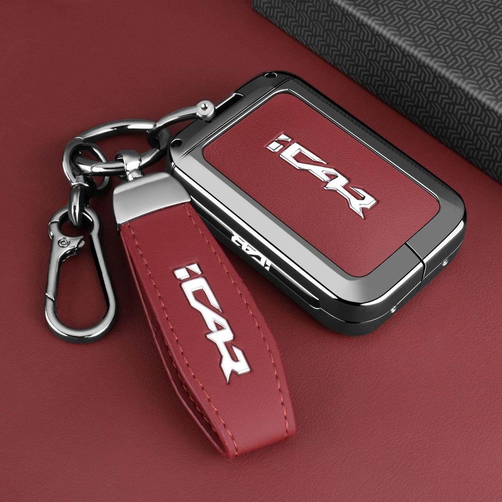 Vỏ chìa khóa thông minh cho Chery ICar V23 Vỏ chìa khóa hợp kim Móc khóa Icar