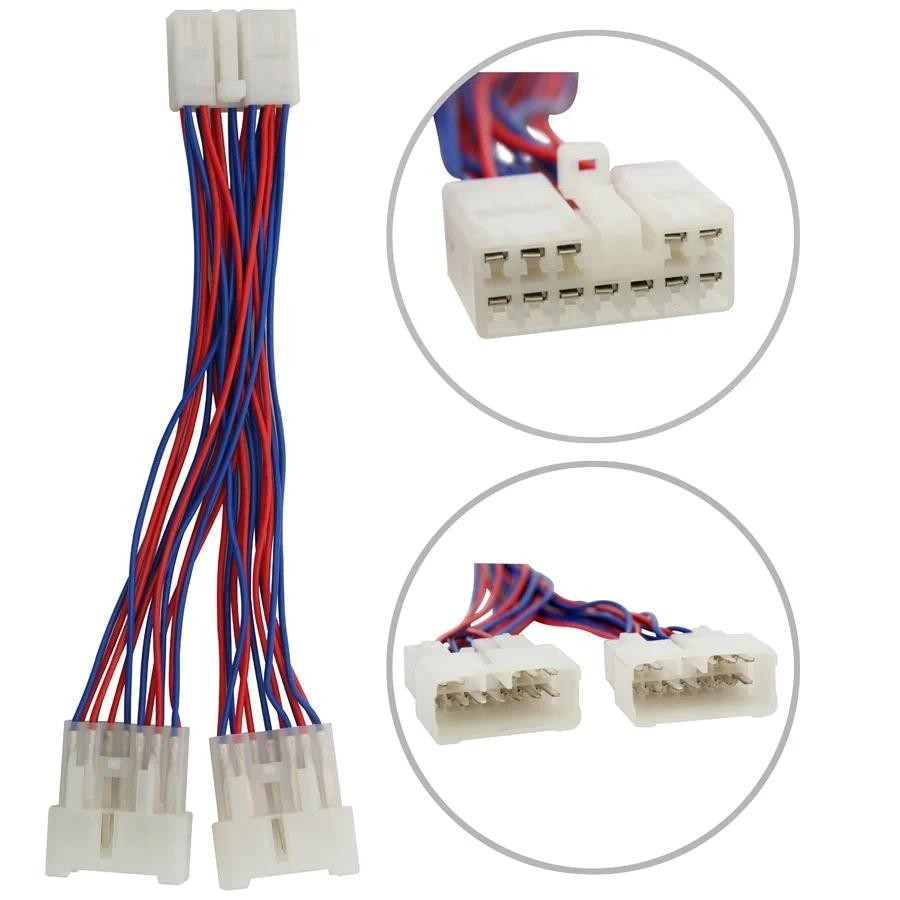 Bộ chuyển đổi CD trên ô tô Giao diện âm thanh SD (5 + 7) pin Kết nối 1 đến 2 cho Toyota Camry Coroll