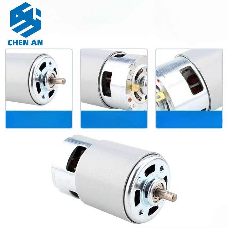 775 RS775 DC Motor 6v 12v 24v 2000 / 4100 / 8200RPM Vòng bi Mô-men xoắn cao DIY CHEN AN 1 CÁI