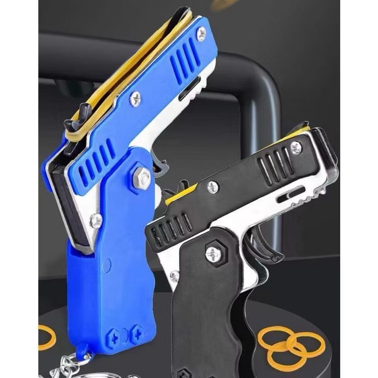 Móc khóa súng cao su, móc khóa ba lô, ba lô, phụ kiện súng đồ chơi, bắn dây thun