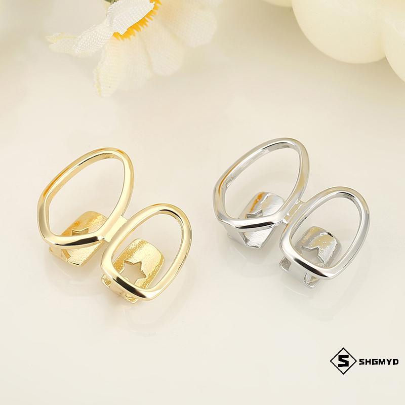 SHGD > 1 Màu Vàng Hàng Ngày Đeo Răng Trang Sức Grillz Hip Hop Trái Tim Rỗng Răng Grillz Dành Cho Nữ 