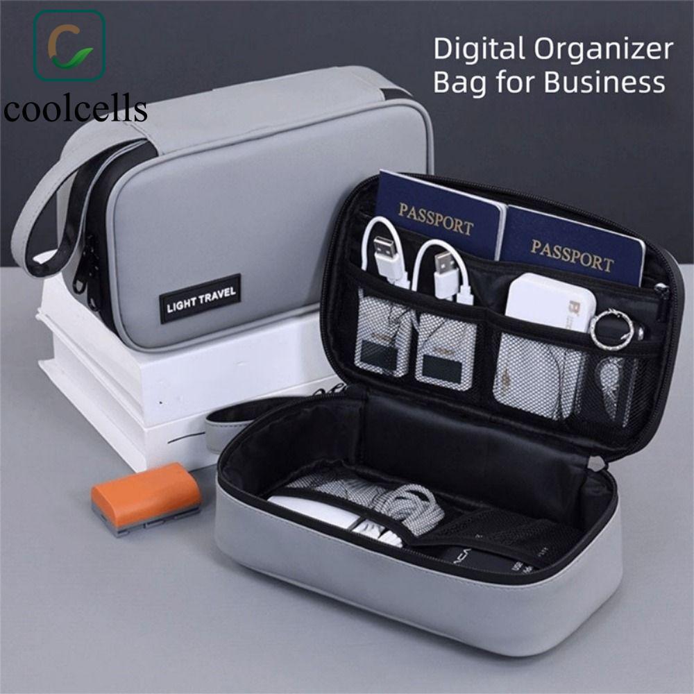 COOLCELLS Túi lưu trữ phụ kiện kỹ thuật số, Túi sắp xếp điện tử dung lượng lớn chống bụi, Túi đựng đ