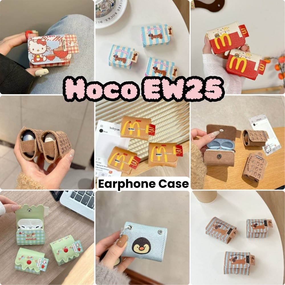 Dành Cho Hoco EW25 Ốp Lưng Hoạt Hình Dễ Thương Dệt Thủ Công Vỏ Tai Nghe
