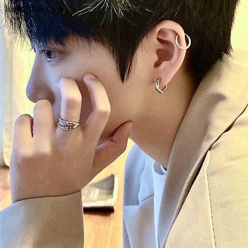 LH Mobius Rainbow Ring Niche Design Xu Hướng Cá Tính Màu Chỉ Số Nhẫn VN