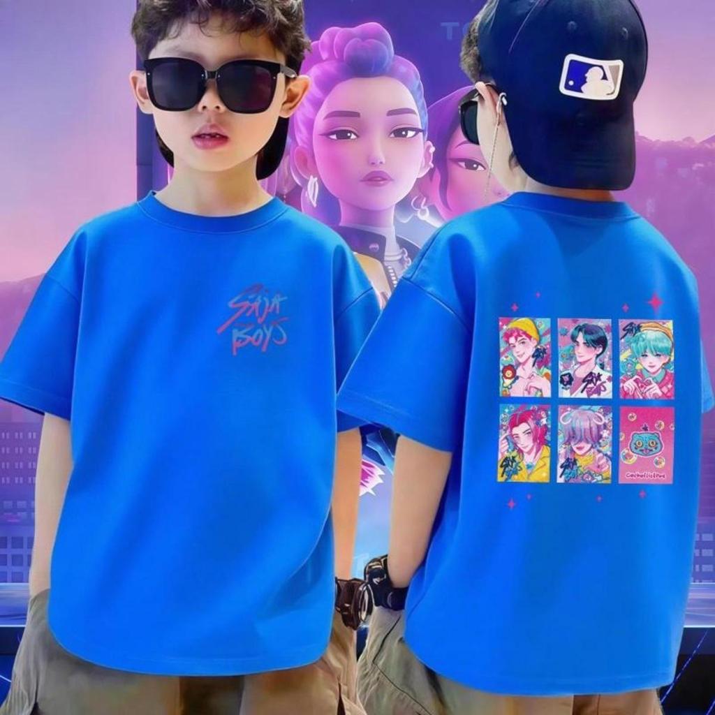 90cm-150cm, cotton summer, comfortable, 3-12, wizard-hunter, ghost print, loose collar.