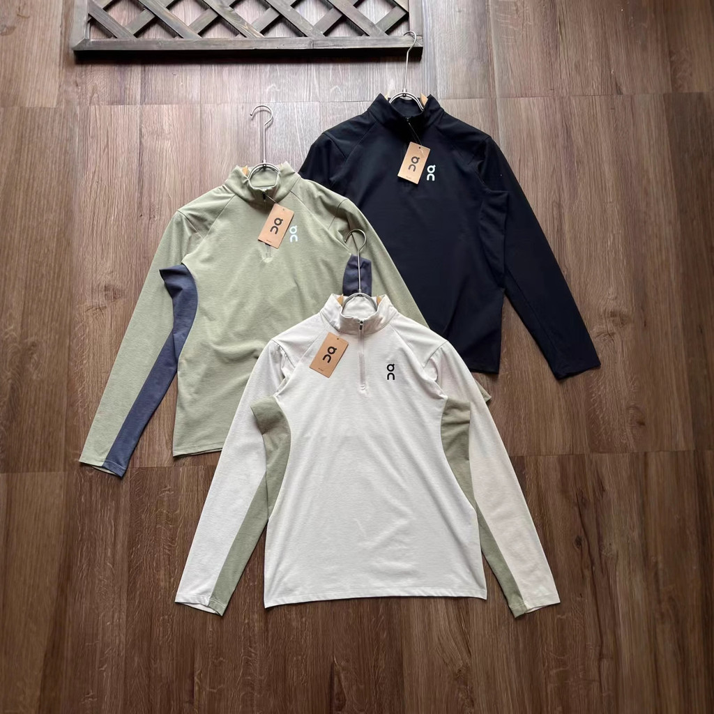 JR9R On Ceiling's new autumn half-zip casual breathable sports printed long-sleeve shirt T Men's and