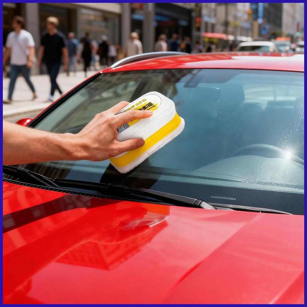 Bàn chải làm sạch màng dầu ô tô 180ml Bàn chải chống sương mù Máy làm sạch cửa sổ ô tô cho kính chắn