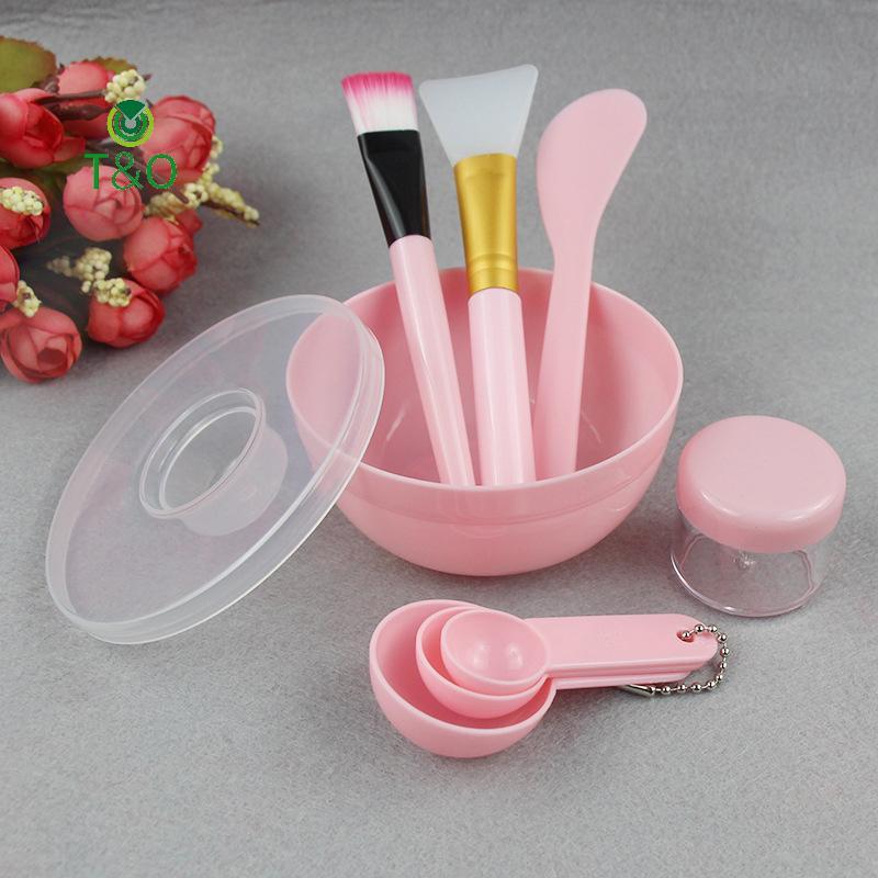 T & O Facial Brush Mask Bowl Spoon Set Mask Brush Bar DIY Beauty Tools Mixing Tools Skin Care Makeup