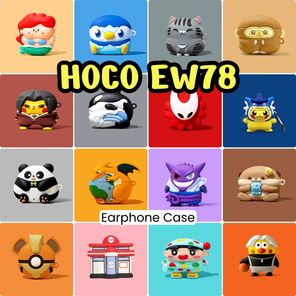 [Ốp Lưng Nhà] Dành Cho Vỏ HOCO EW78 Vỏ Silicon Mềm Hợp Thời Trang Hoạt Hình Charizard Vỏ Tai Nghe