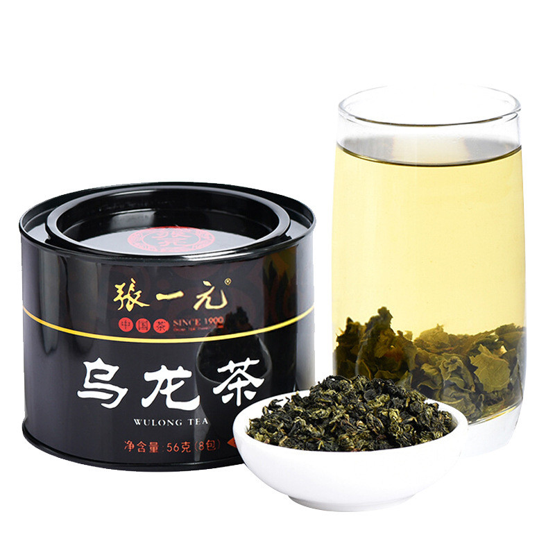 Trà Zhang Yiyuan Anxi Origin Hương thơm mạnh Loại Mellow Premium Fujian Oolong 56g / lon (8 gói)