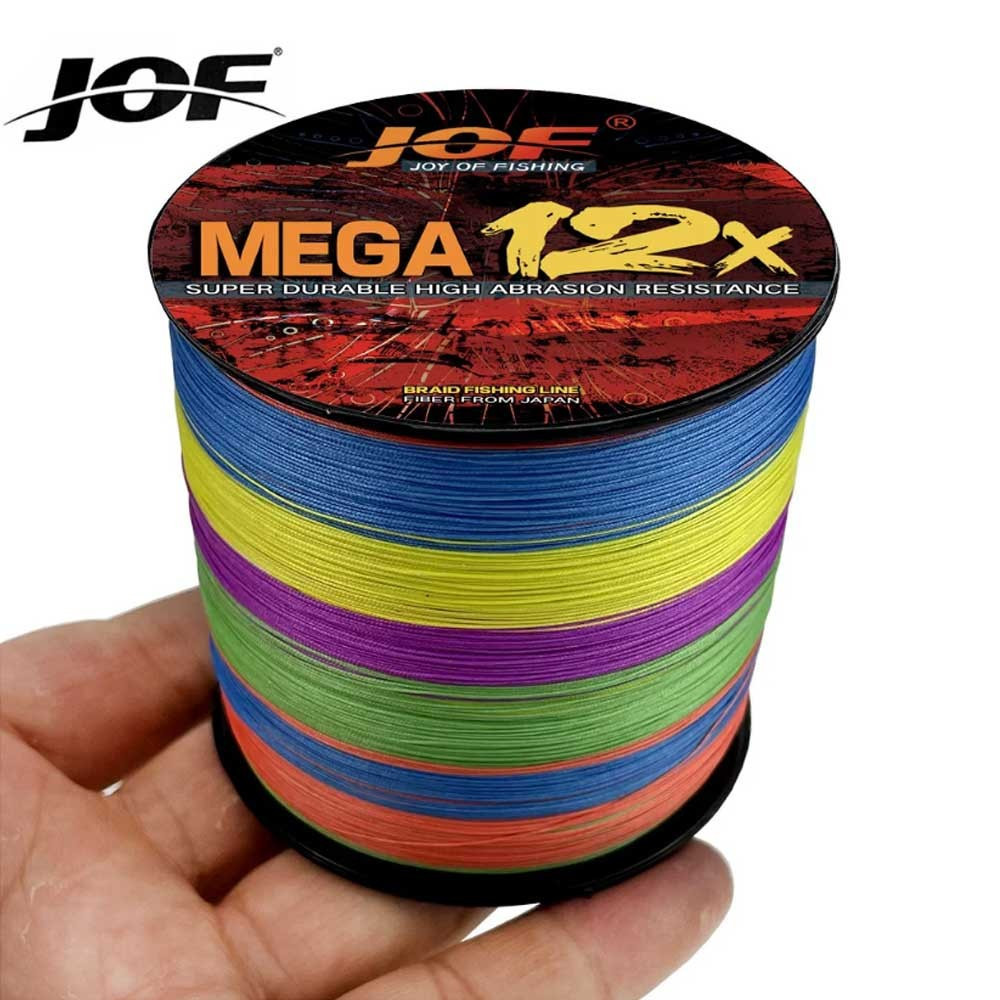 Jof 500M 300M 100M 12 Dây 25-92Lb Dây bện PE Dây bện hồ Dây bện Hồ Nhật Bản Dây PE Dây Lineing Line