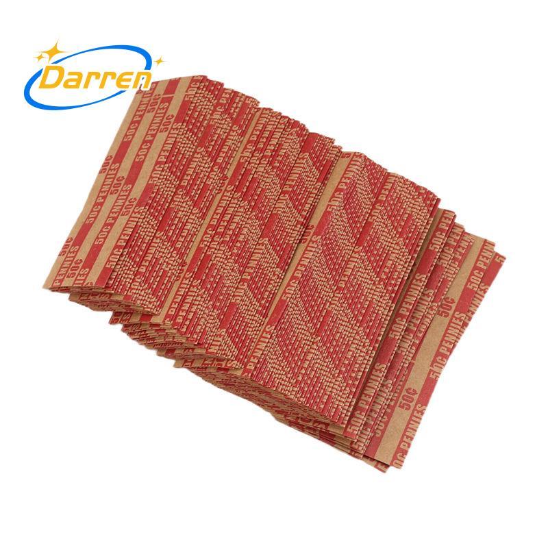 100 mảnh Penny Coin Wrappers Penny Tay áo phẳng như Shown Penny Rolls Wrappers