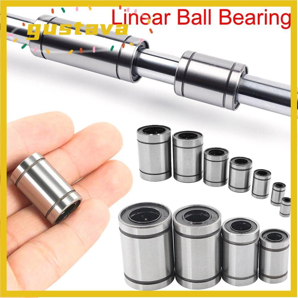 Vòng bi tuyến tính GUSTAVA bền cho máy in CNC Phần LM8UU LM10UU LM12UU LM16UU