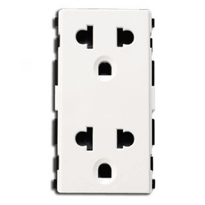 (SE) Ổ cắm đôi 3 chấu dòng S-Flexi - Trắng - 16A - 1.5m - size L - Schneider Electric - F1426UEST2M_