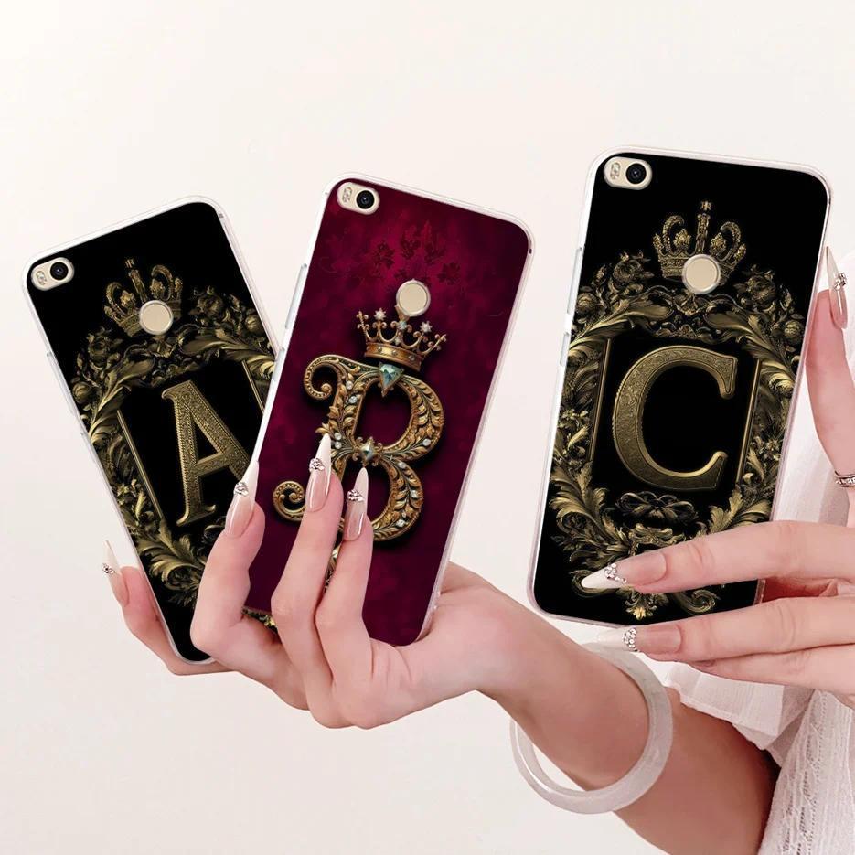 Dành Cho Xiaomi Mi Max 2 Ốp Lưng Vương Miện Dễ Thương Chữ Cái Bao 6.44 '' Ốp Điện Thoại Silicon Mềm 