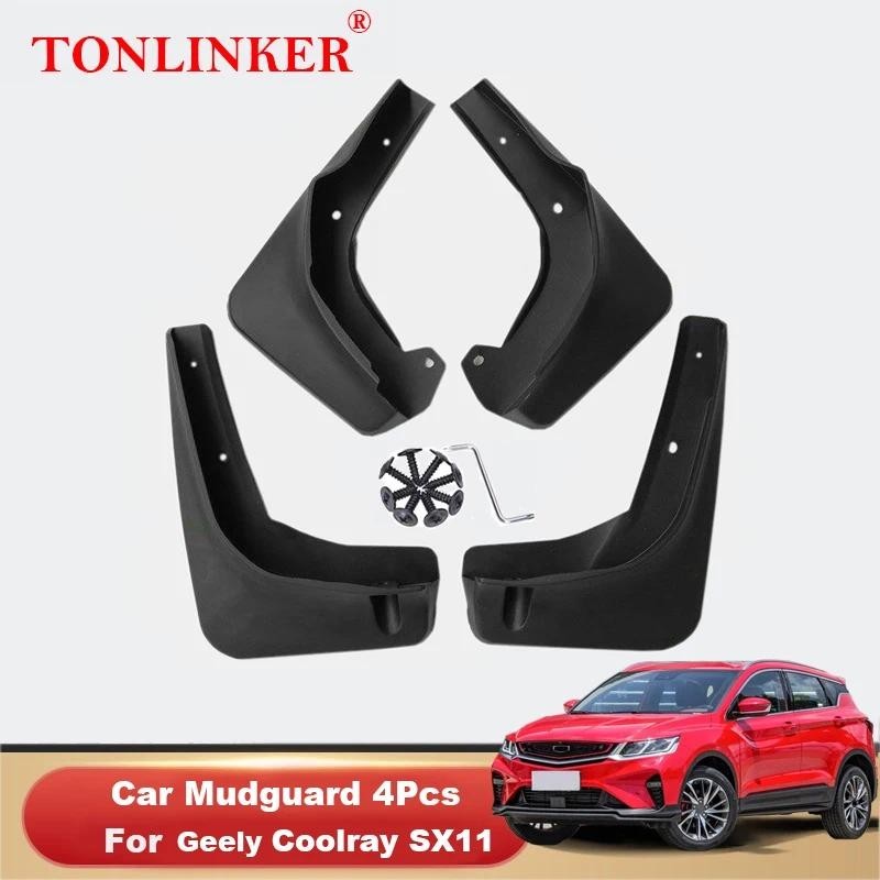 TONLINKER Chắn Bùn Cho Geely Coolray SX11 2020 2021 2022 Chắn Bùn Chắn Bùn Bắn Vệ Fender Xe Bùn Phụ 