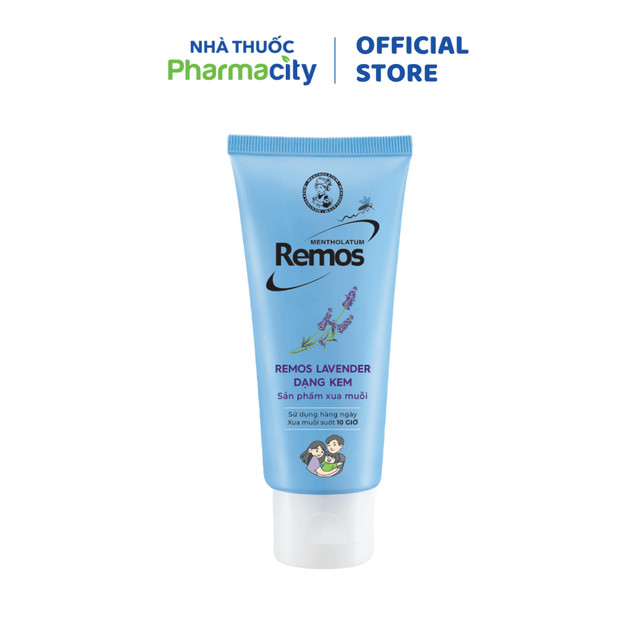 Kem Remos hỗ trợ xua muỗi hương Lavender Mentholatum (70g)