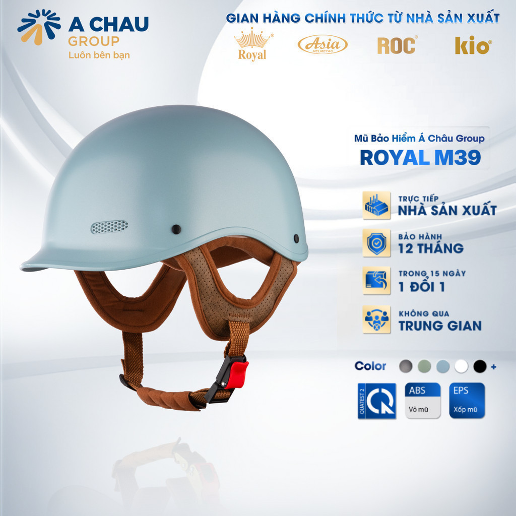Mũ Bảo Hiểm Cá Heo Nửa Đầu Royal M39, Nón Bảo Hiểm 1/2 Thiết Kế Thời Trang Phong Cách Nhật - Lót Êm