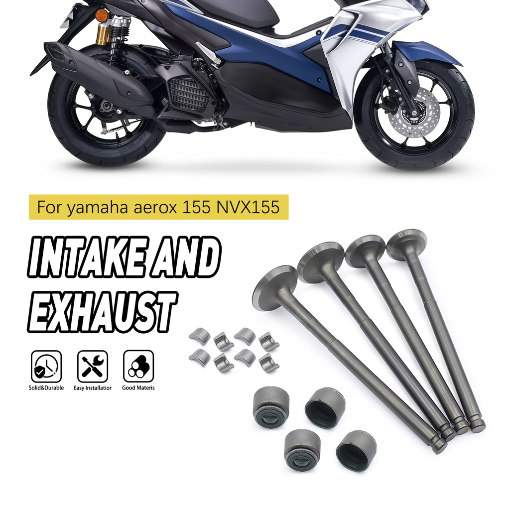 Van xả xe máy Đầu vào Thân kín Bộ van đầu vào và ống xả Bộ van cho yamaha aerox 155 aerox155 Ống xả 