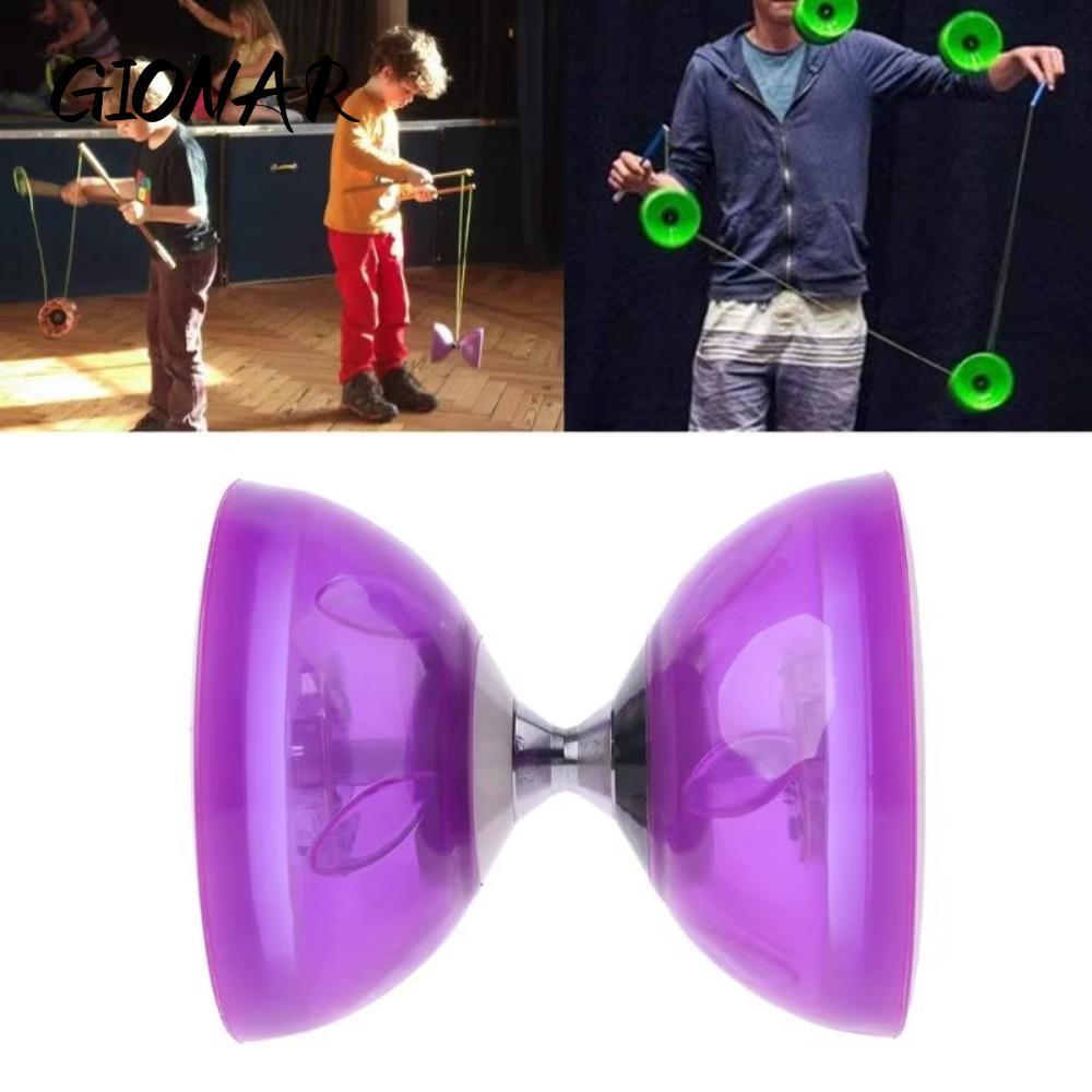 GIONAR Diabolo Trung Quốc, Hình Bát Da Yo-yo Trung Quốc, Đồ Dùng Giải Trí Mềm Mại Phong Cách Dạ Quan