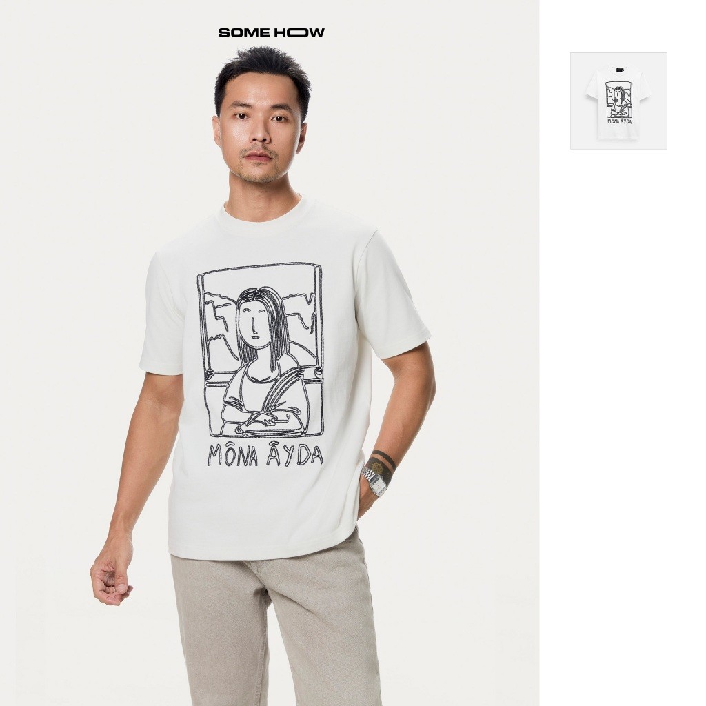 Áo Thun Nam Mona Ayda 360GSM,Chất Vải Thun Cotton Thoải Mái, AT0265, SOMEHOW