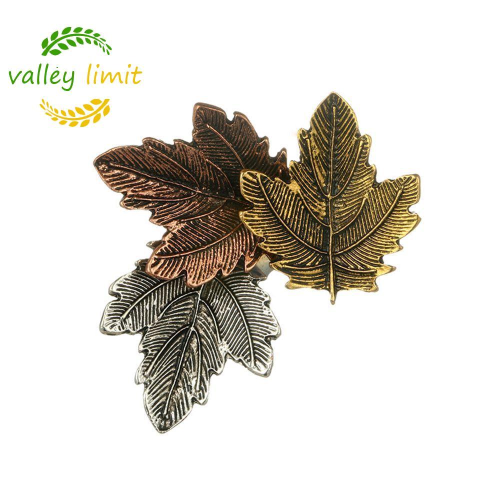 valley limit VALLEY LIMIT Pin Vintage Girl Hình Lá Phong Phụ Kiện May Mặc