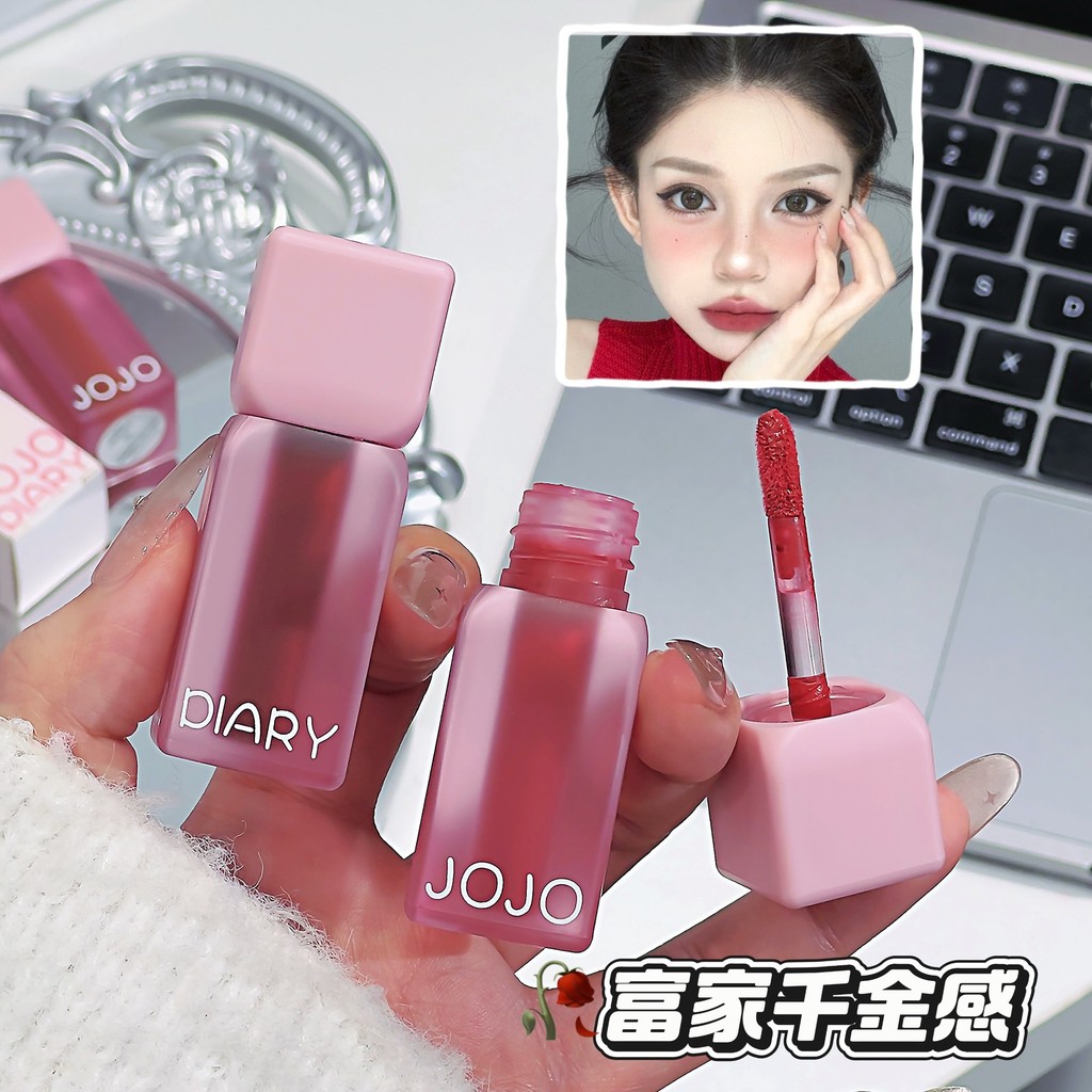 JOJO DIARY Velvet Matte Lip Clay Matte Không dễ phai Matte Lip Glaze