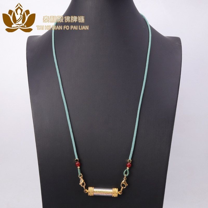 Mặt dây chuyền bùa hộ mệnh Phật Thái Lan Dây ống Talisman Dây mặt dây chuyền bùa hộ mệnh Thái Lan Dâ