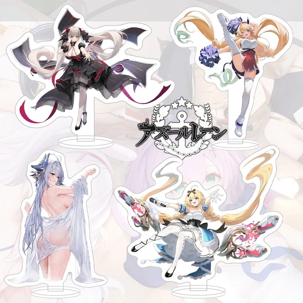 Mô hình Standee Azur Lane nhân vật Illustrious Hatsuzuki Noshiro Harbin Nagato Musashi mica acrylic 