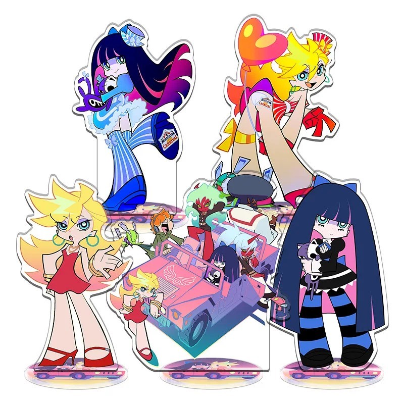 Standee Anime Panty & Stocking with Garterbelt Mô Hình Mica Acrylic Nhân Vật Stocking Panty Trang Tr