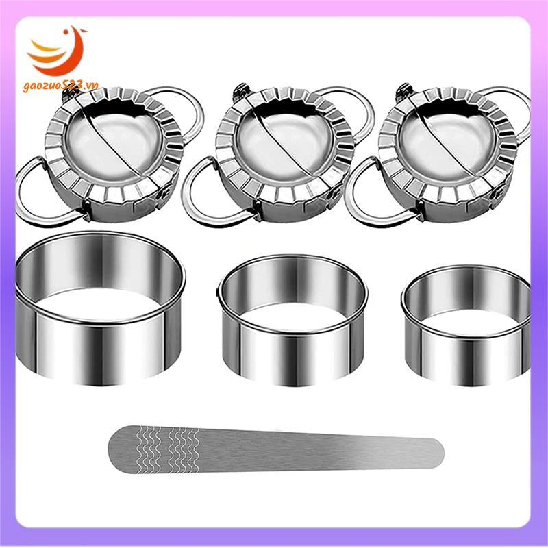 [gaozuo523.vn] Ravioli Shaper Ravioli Máy cắt bánh quy Máy làm bánh bao bằng thép không gỉ Bộ định h