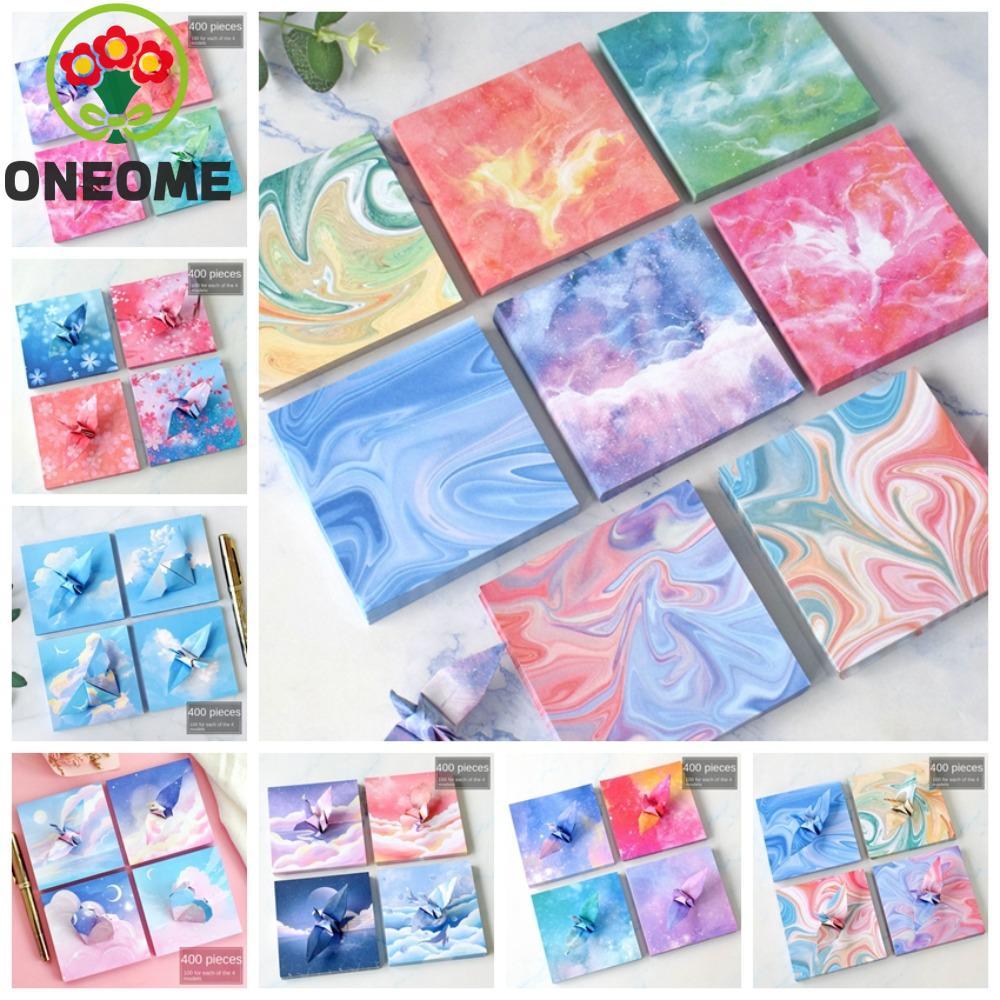 ONEOME 400 Chiếc Giấy Gấp Nhiều Màu Sắc, Chất Liệu Nghệ Thuật Gấp Bầu Trời Đầy Sao Giấy Origami, Giấ