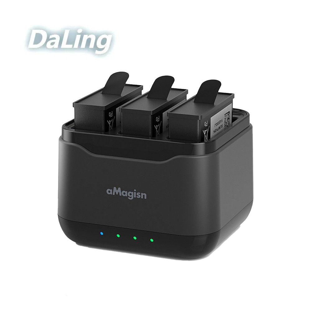 Dành Cho DJI Osmo Action4 / 3 Pin Sạc Camera Hành Động Action3 Phụ Kiện Sạc