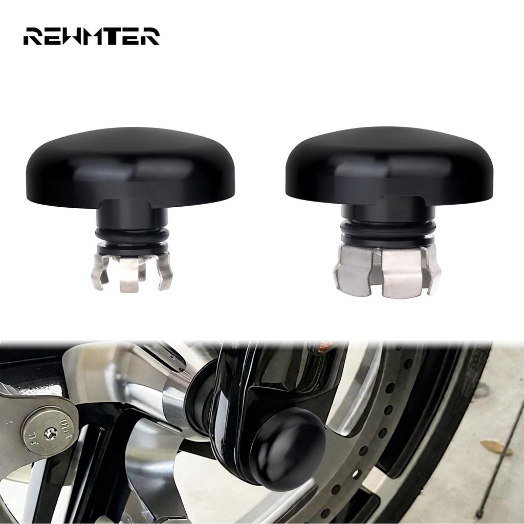 Nắp đai ốc trục trước màu đen Phù hợp cho Harley CVO Street Road Glide 2023-2025 Nhôm CNC