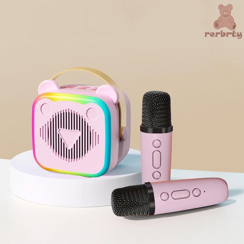 Máy Karaoke Mini RERBRTY, Âm Thanh Bluetooth Mini HIFI Surround, Tai Nghe 3.5 Mm Đa Năng Sạc USB Mic
