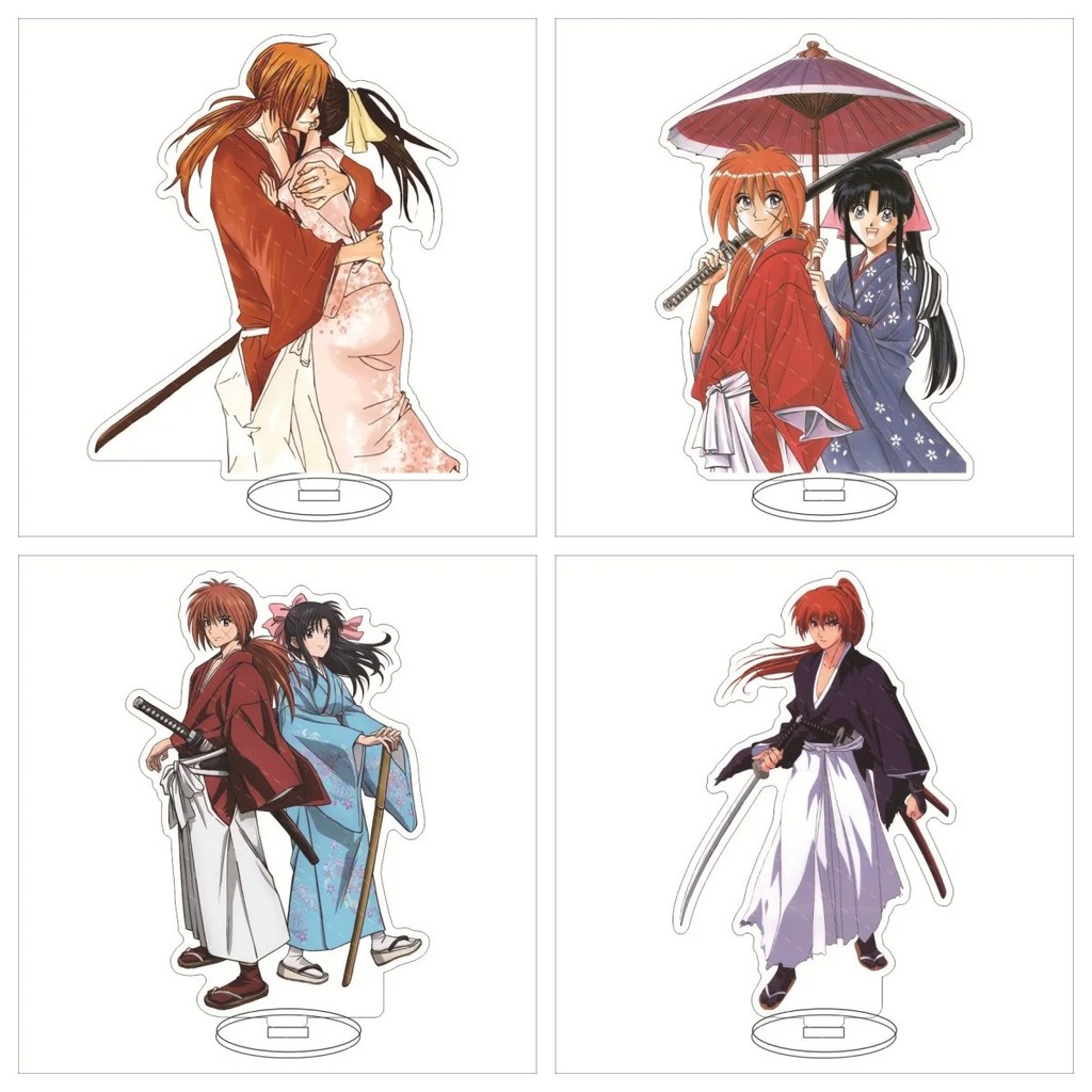 Standee Anime Rurouni Kenshin Lãng khách Kenshin Mô hình Mica nhân vật Himura Kenshin trang trí bàn 