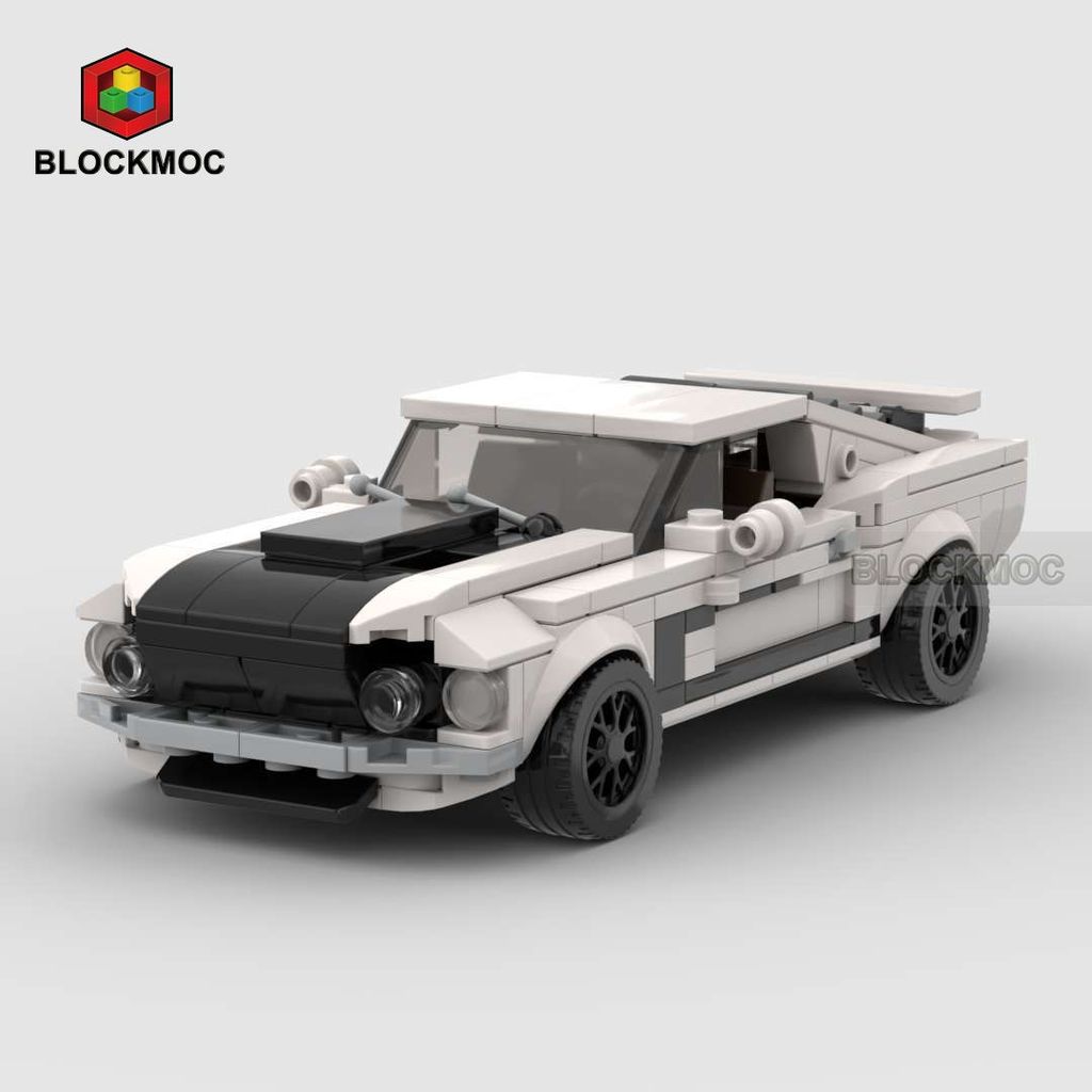 2026 Phong Cách Mới MOC Tương Thích Lego Khối Xây Dựng Trong Nước Mustang Boss Xe Lắp Ráp Mô Hình Đồ