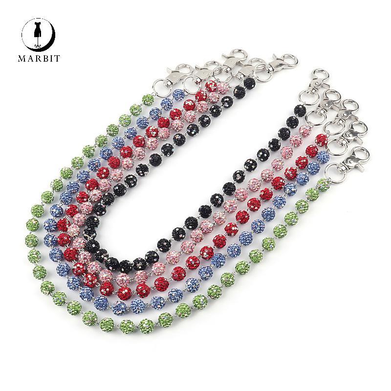 Marbit Vòng Hạt Kim Cương Giả Punk Quần Dây Xích Unisex Eo Sang Trọng Phụ Kiện Gothic Đa Năng Dây Xí