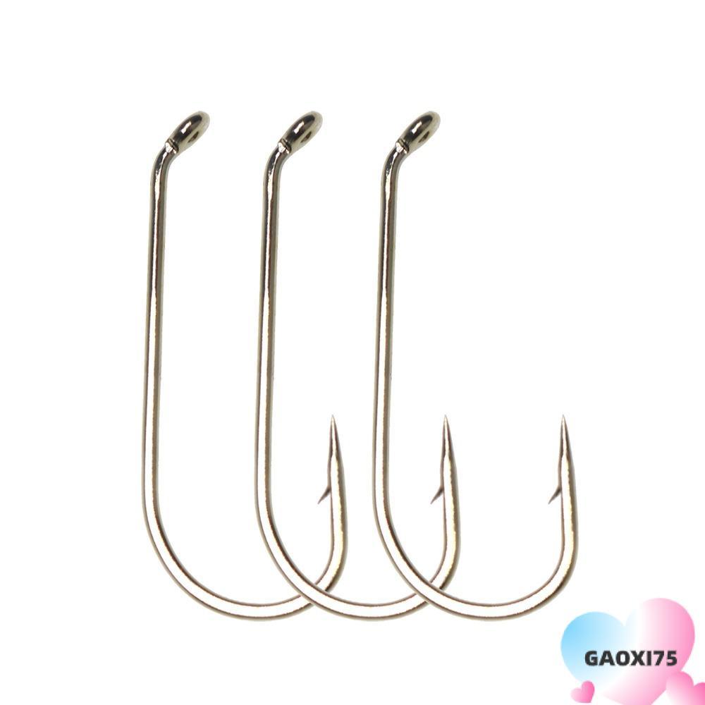 GAOXI75 Fly Tying Hook, 8 # -22 # Standard Long Shank Fly Fish Hook, 2024 Blue Dun Caddis Nymph Fly 