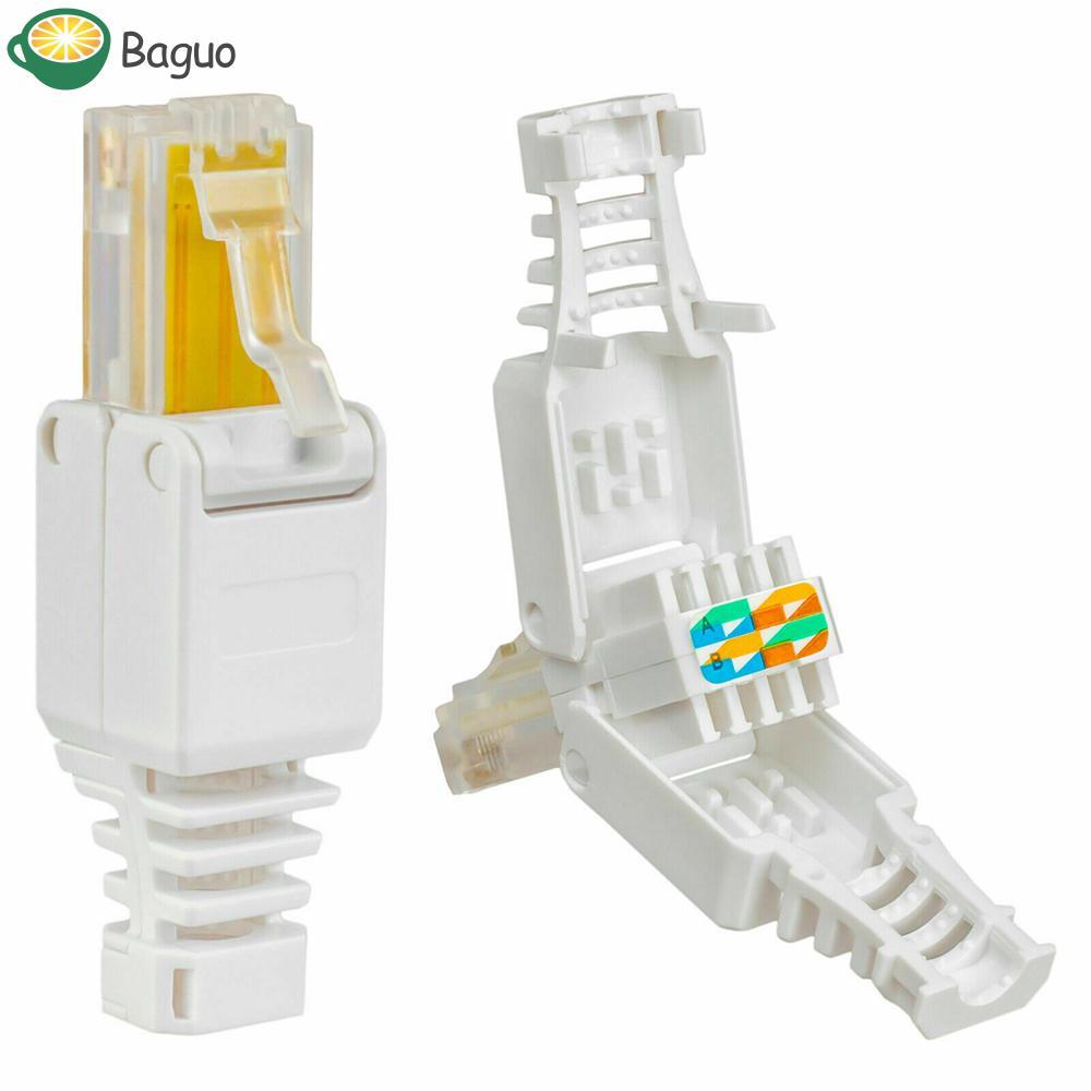 BAGUO Plug 8P8C Đầu nối di động Camera quan sát không cần dụng cụ CAT6