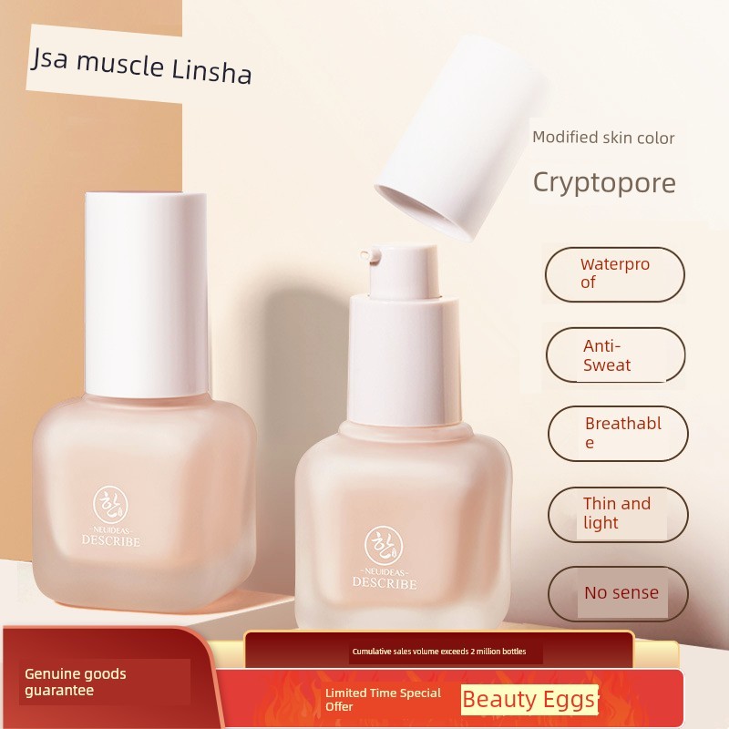 Skin Linsa jlisa Kem dưỡng ẩm BB Cream Kem nền dạng lỏng da khô