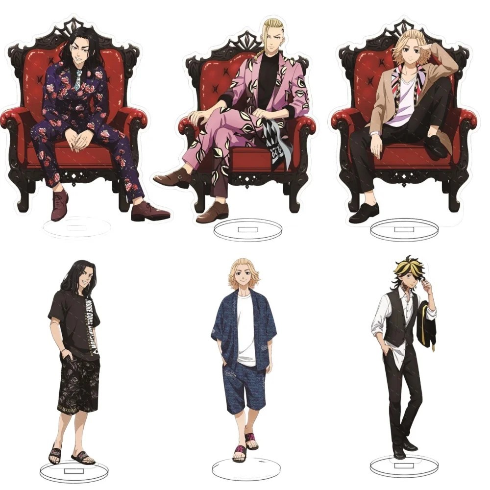 Standee Tokyo Revengers mô hình mica trang trí bàn học Mikey Draken Baji Chifuyu Kazutora anime figu