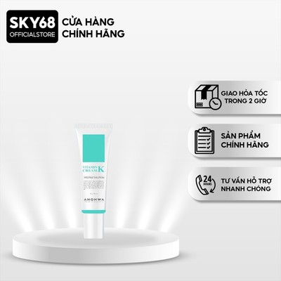 Kem Dưỡng Phục Hồi Ahohwa Vitamin K Cream - Phục Hồi Da Mỏng Đỏ Làm Dịu Da, Mờ Sẹo 12g