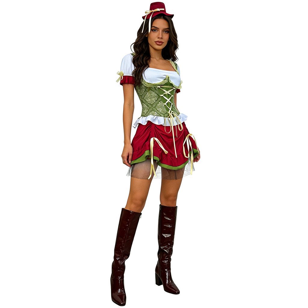 Tiệm Bar và Halloween - Váy Trình Diện Sân Khấu Style Dân Tộc Bavaria