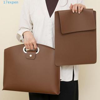 Túi Tote tài liệu văn phòng EXPEN, Túi máy tính màu trơn dung tích lớn, Túi đựng máy tính xách tay PU thông thường Túi đựng hồ sơ du lịch